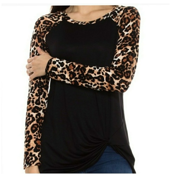 Tops - ~ NWOT ~Cheetah Print Long Sleeve